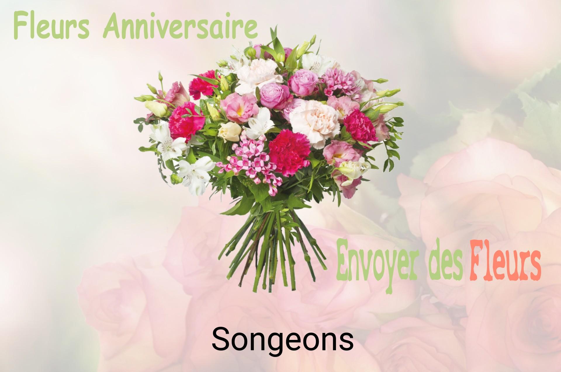 Bouquet de fleurs d’anniversaire livré à Songeons